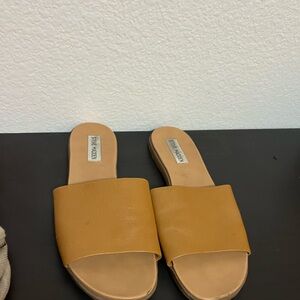 Steve Madden Brown Slide Sandals